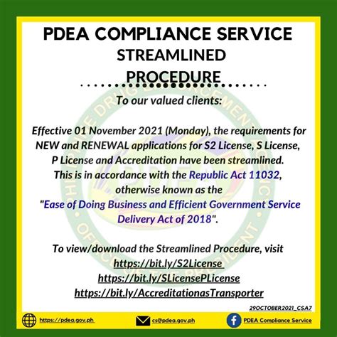 pdea compliance service